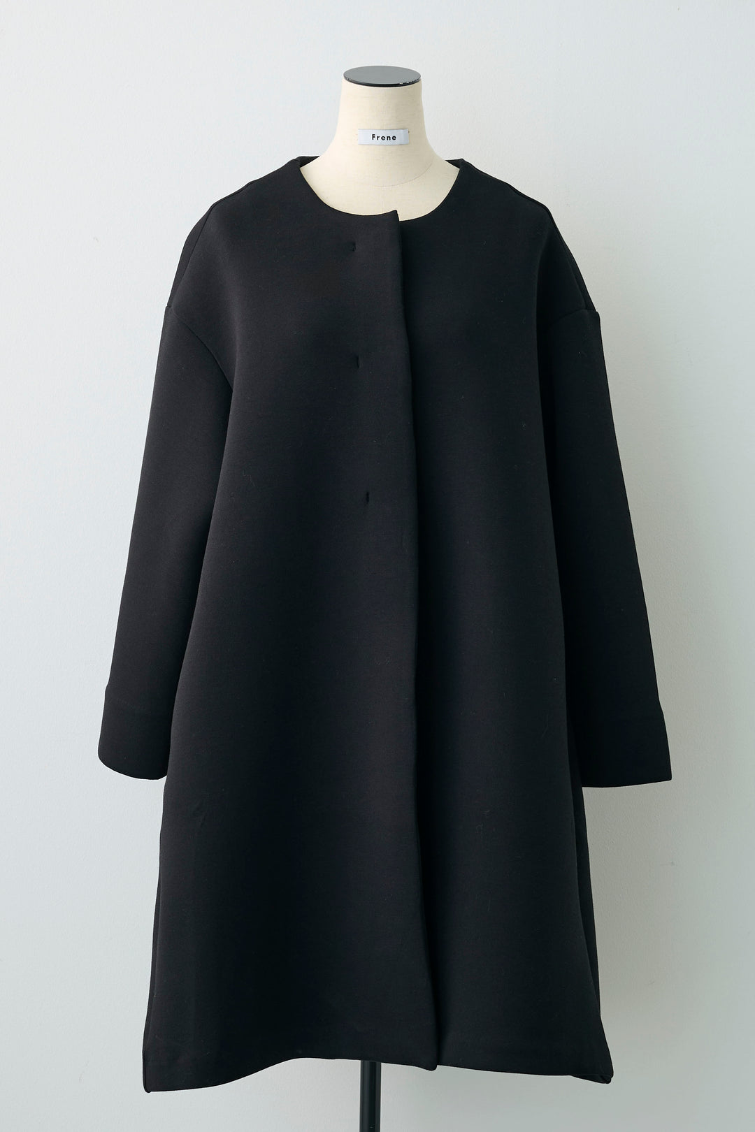 [予約]バックフリルボンディングノーカラーコート