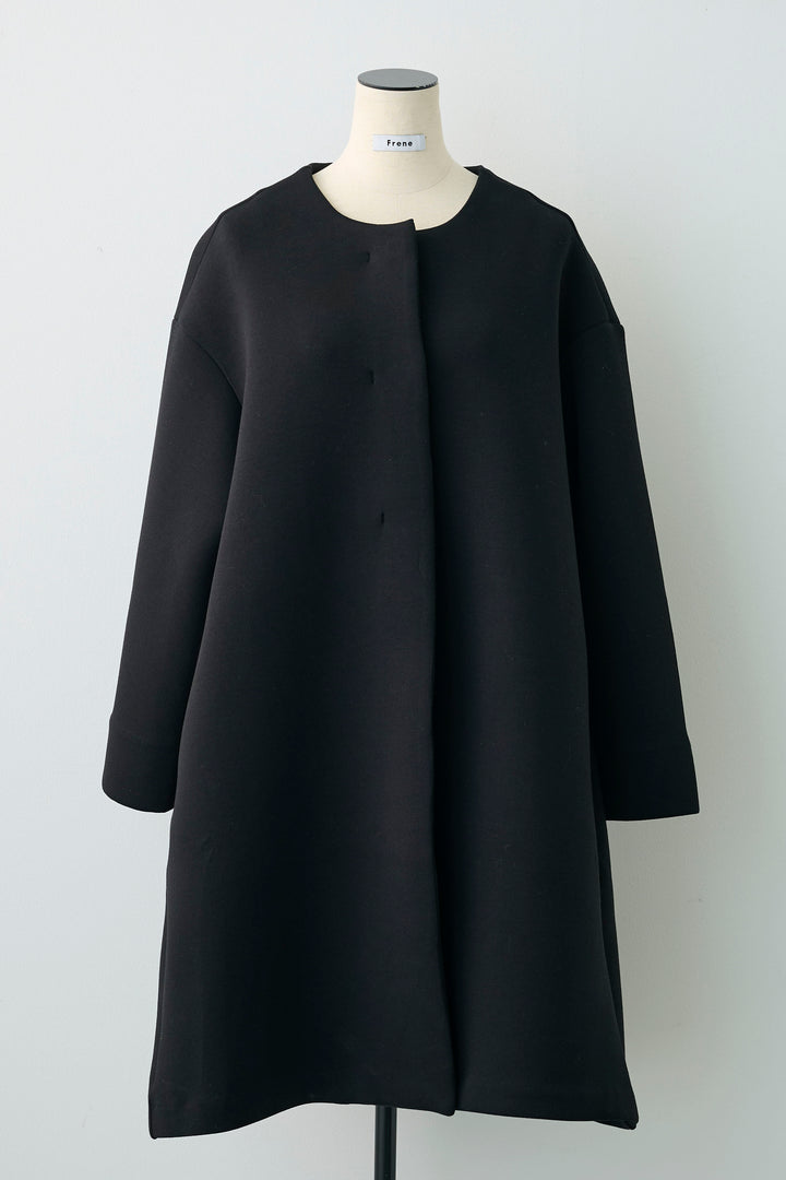 [予約]バックフリルボンディングノーカラーコート