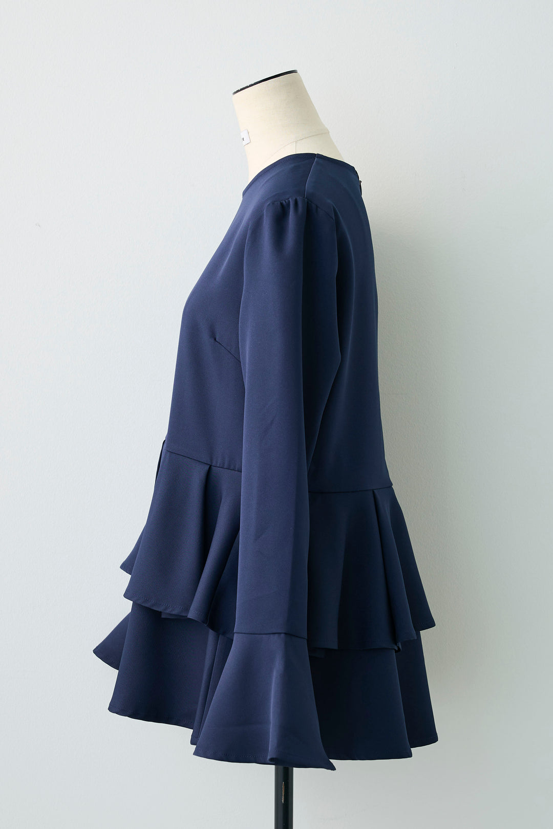 [予約]ティアードペプラムフレアスリーブブラウス