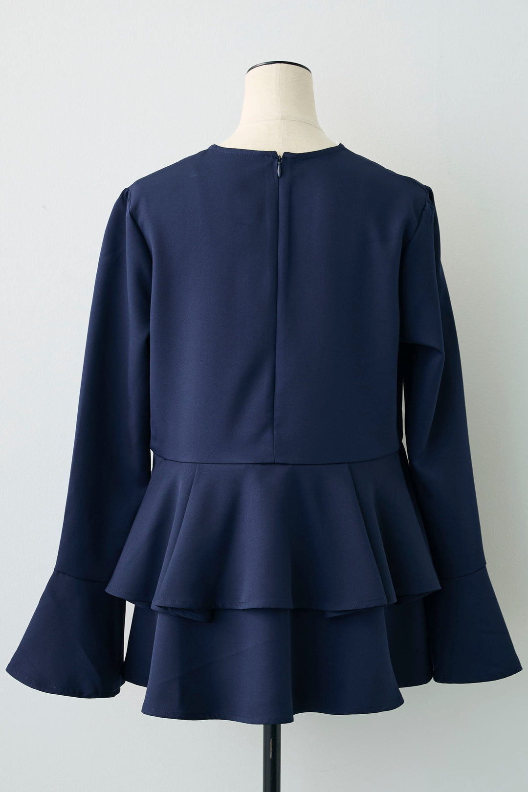 [予約]ティアードペプラムフレアスリーブブラウス