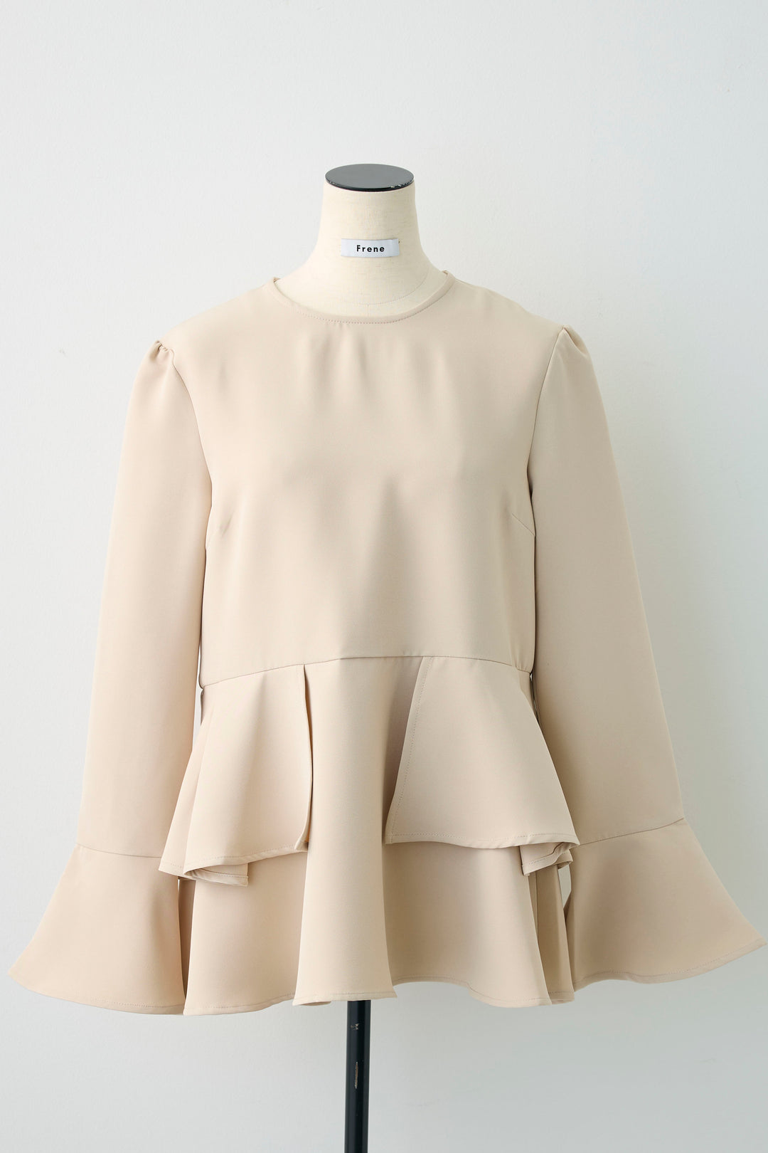 [予約]ティアードペプラムフレアスリーブブラウス