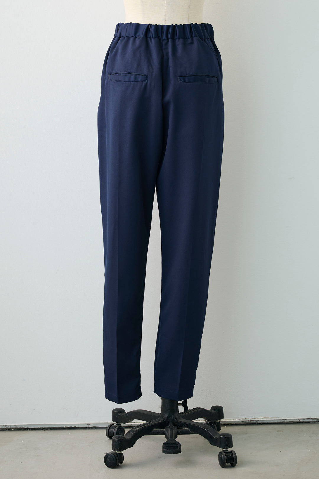 [予約]ウエストサテン切替テーパードパンツ