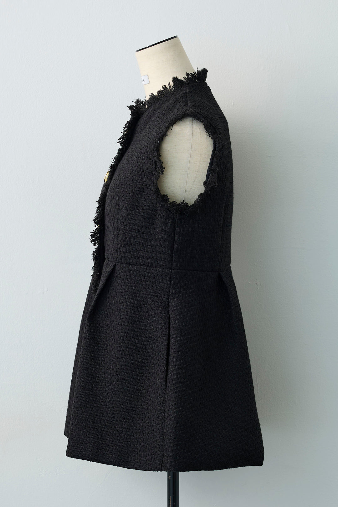 [予約]ツイードペプラム美フォルムジレ