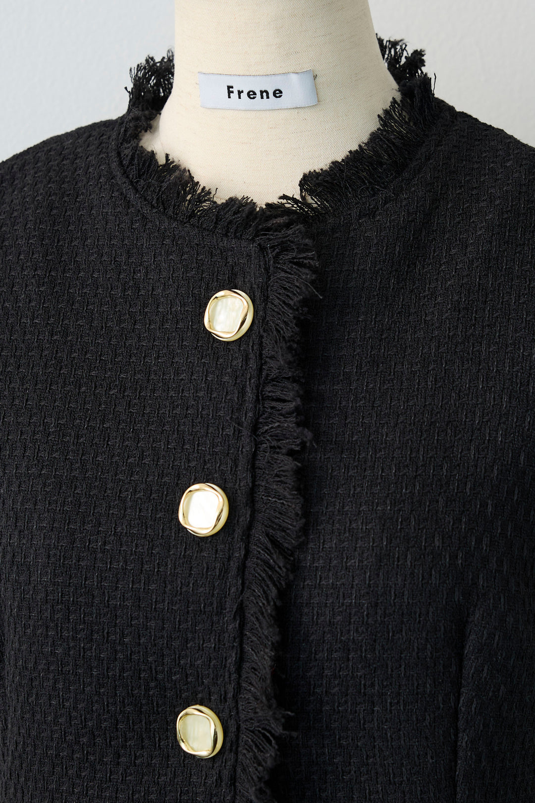 [予約]ツイードペプラム美フォルムジレ