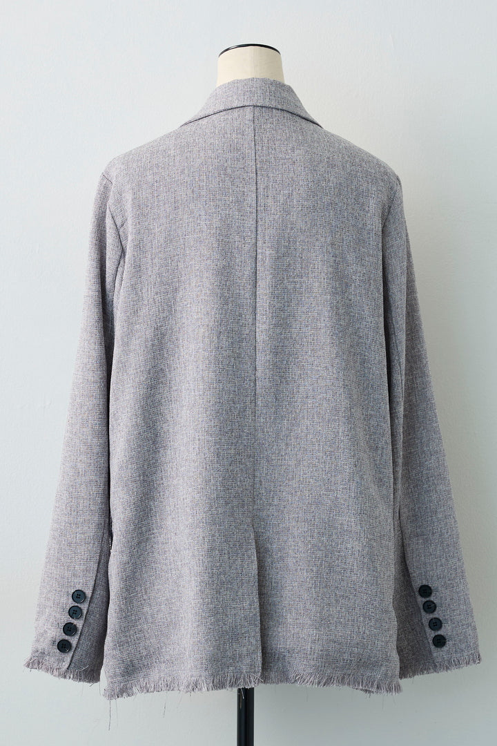 [予約]スラブネップツイードフリンジテーラージャケット