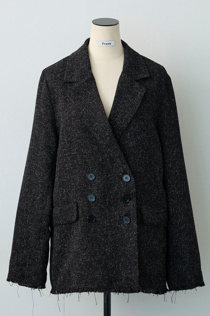 [予約]スラブネップツイードフリンジテーラージャケット