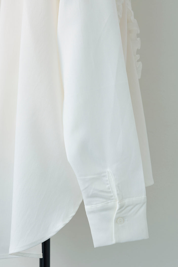 [予約]Iラインフリルホイップブラウス