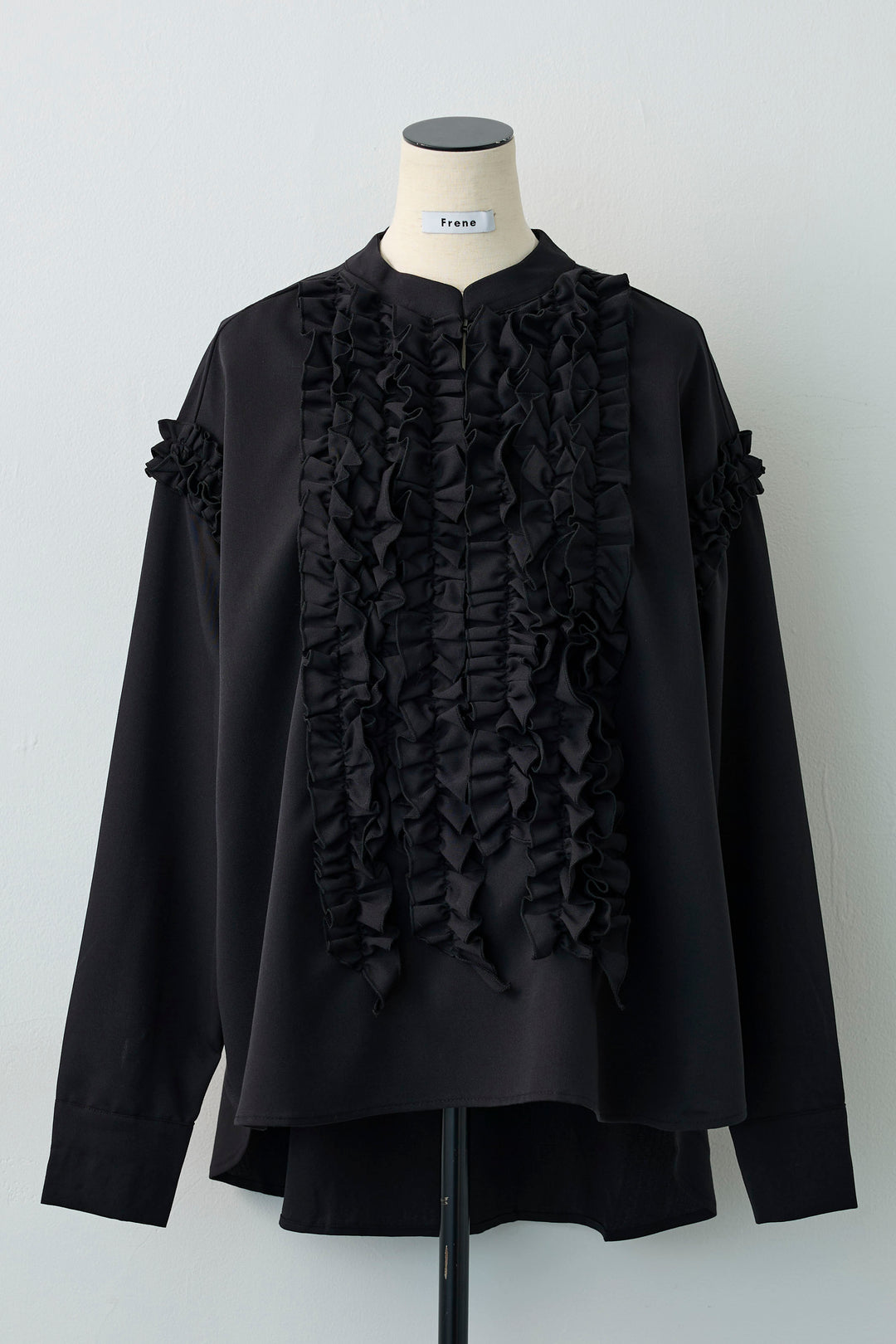 [予約]Iラインフリルホイップブラウス