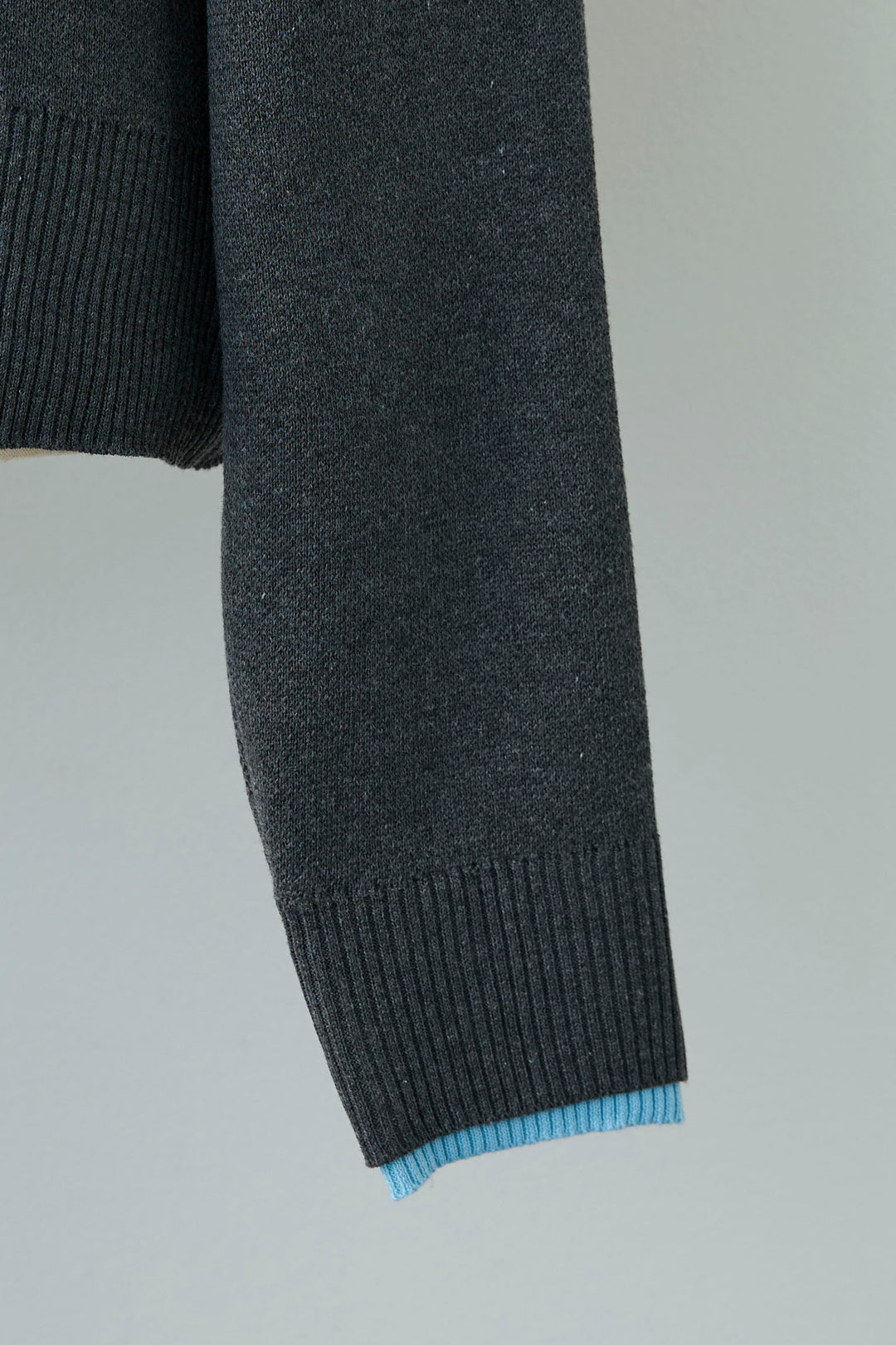 [予約]配色襟レイヤード風ニット