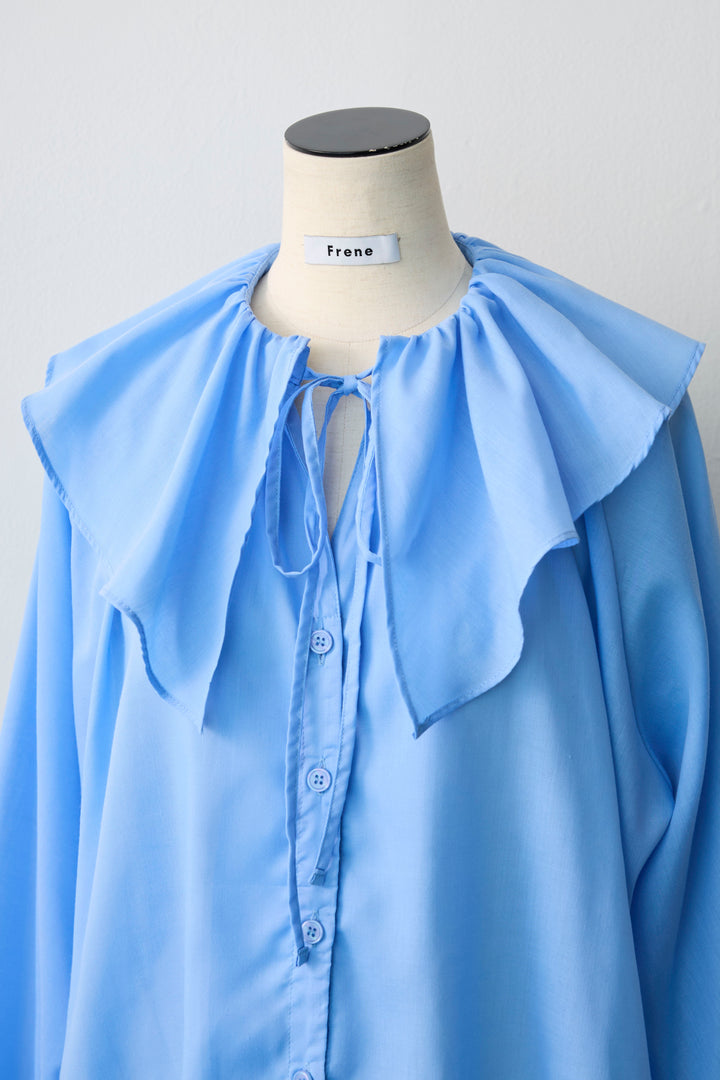 [予約]エアリーフリルフレアカフスブラウス