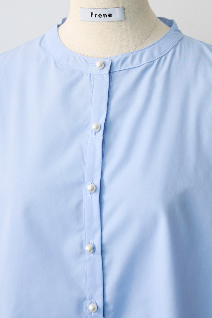 [予約]ティアードフリルスリーブパールボタンブラウス