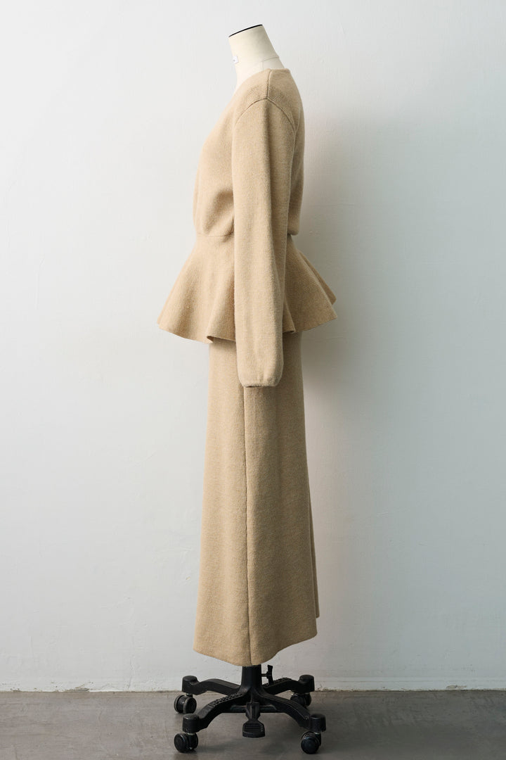 [予約]カシュクールフレアニットスカートセットアップ