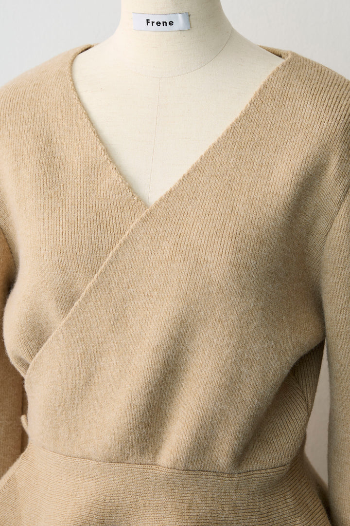 [予約]カシュクールフレアニットスカートセットアップ