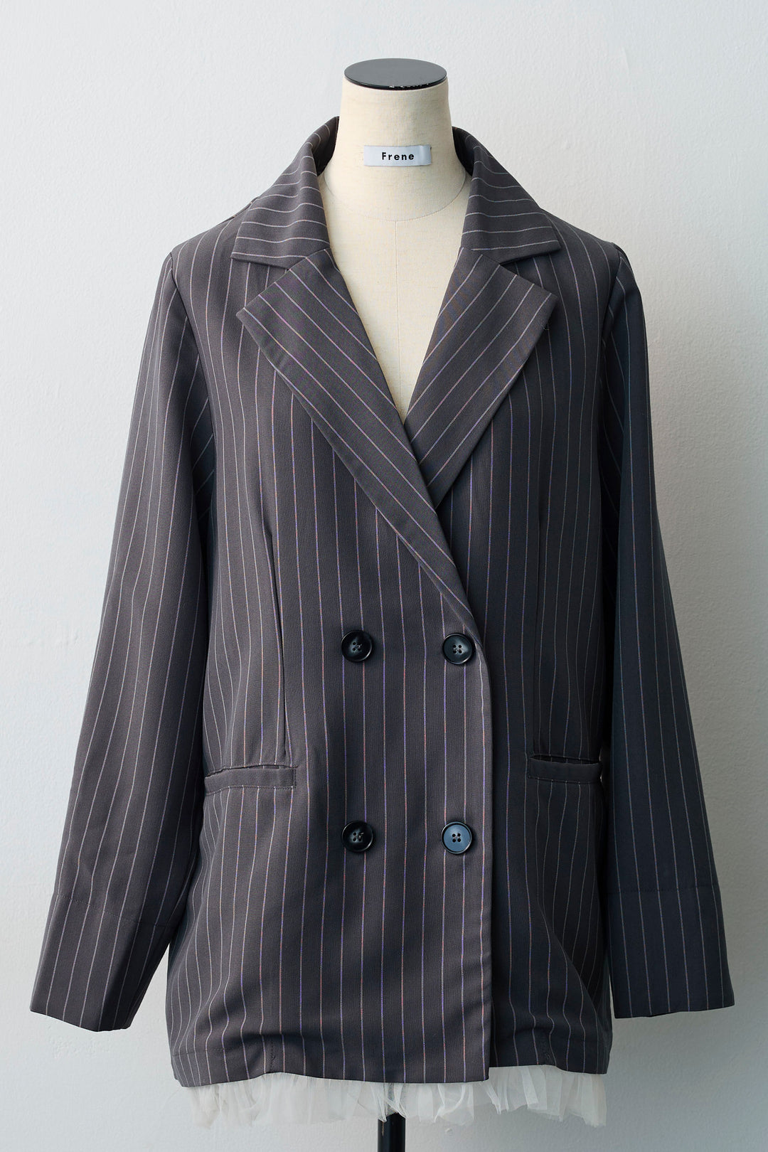 [予約]フリルヘム2wayマニッシュジャケット