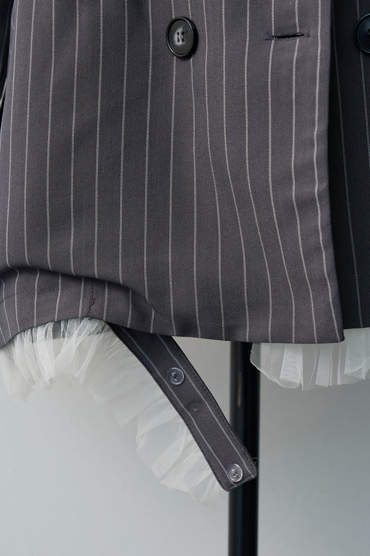 [予約]フリルヘム2wayマニッシュジャケット