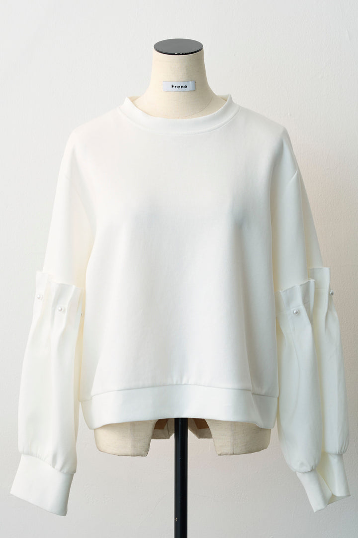 [予約]タックパールスリーブプルオーバー