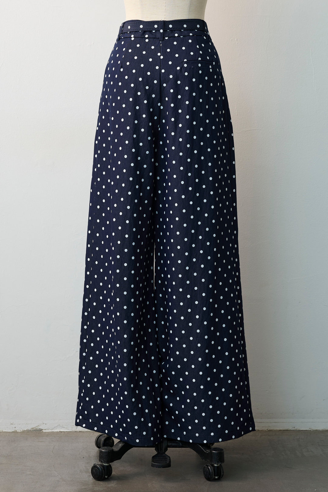 [予約]ハイウエストドットデニムパンツ