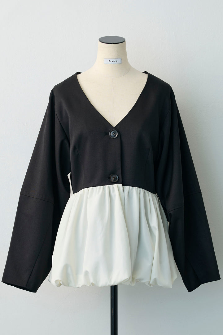 [予約]異素材ミックスバルーンジャケット