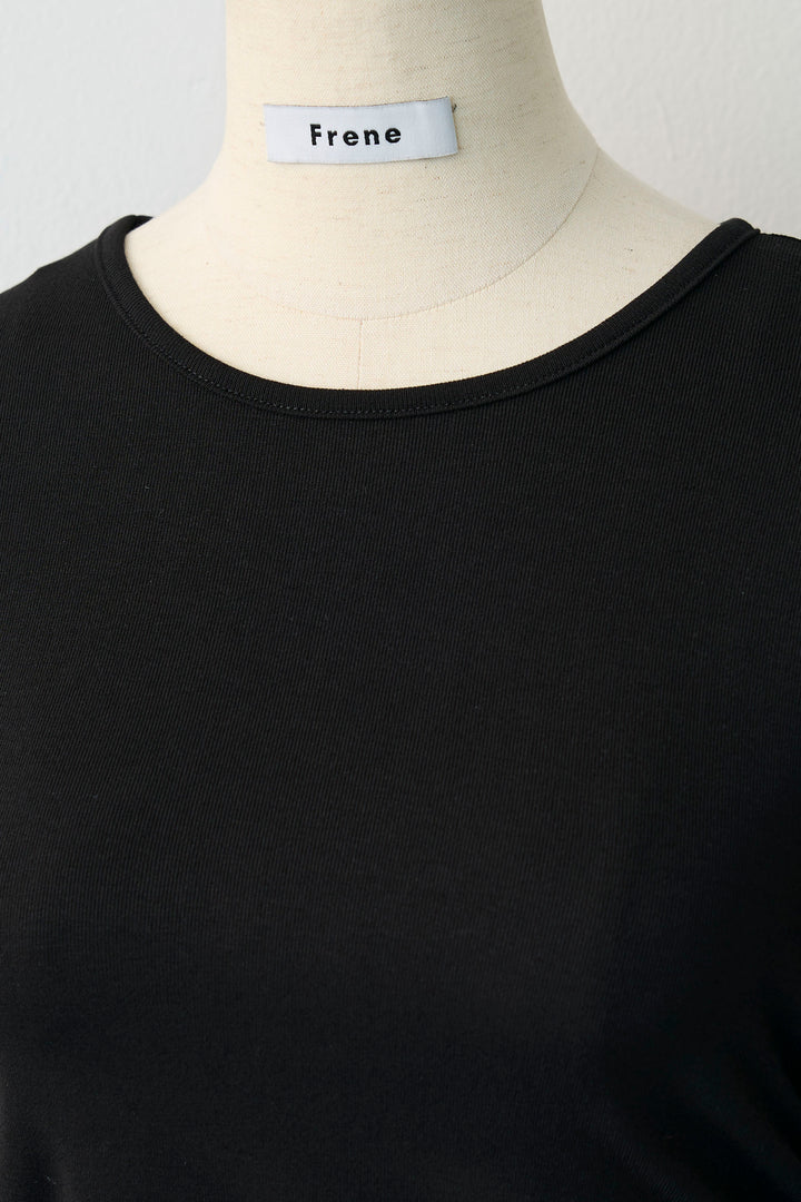 [予約]サイドギャザーフレアチュールカフストップス