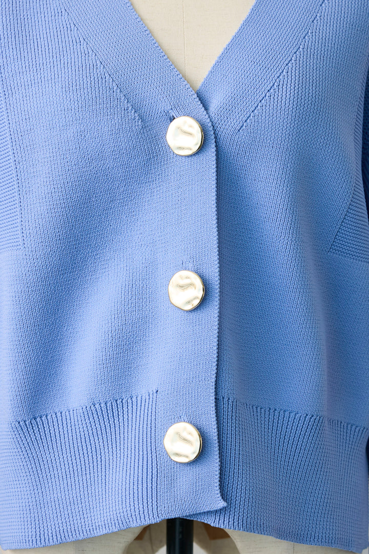 [予約]スポンディッシュBIGボタンクロップドカーデ