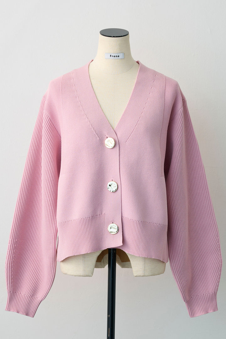 [予約]スポンディッシュBIGボタンクロップドカーデ