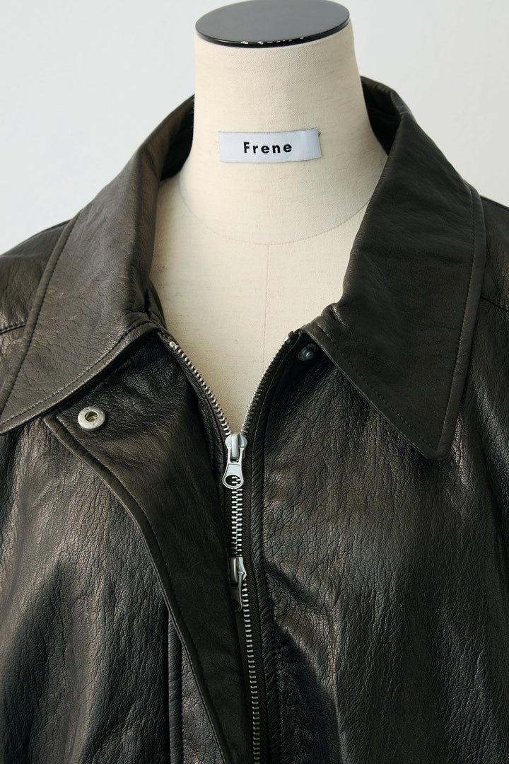 [予約]グロッシーワッシャーレザーライクジャケット