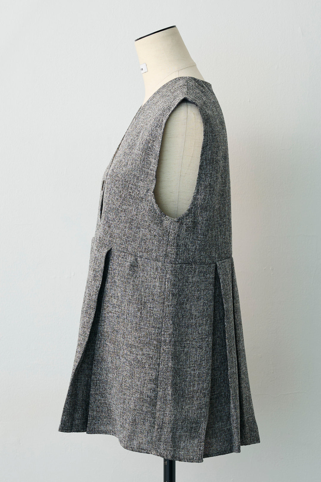 [予約]サマーツイードボックスプリーツベスト