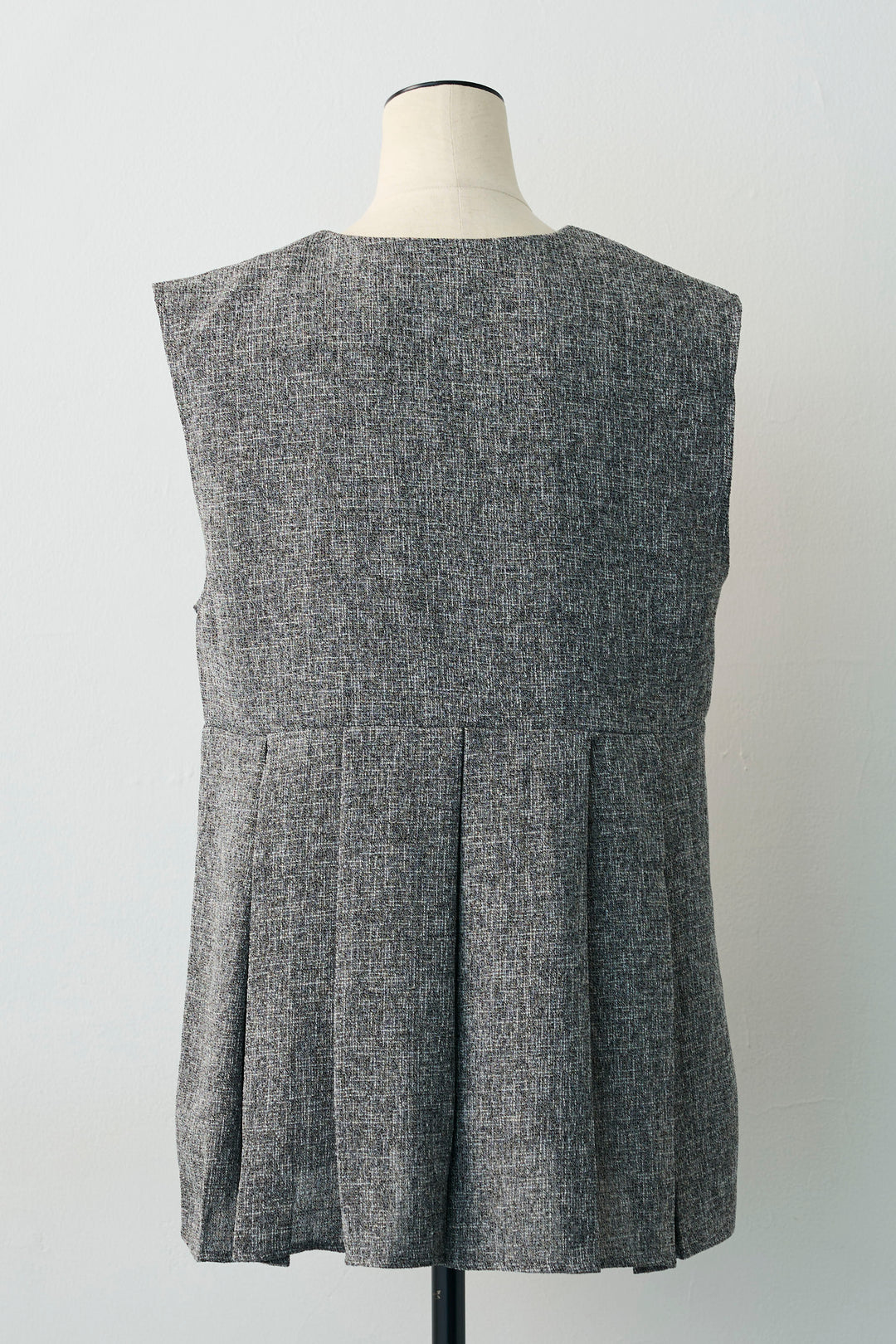 [予約]サマーツイードボックスプリーツベスト