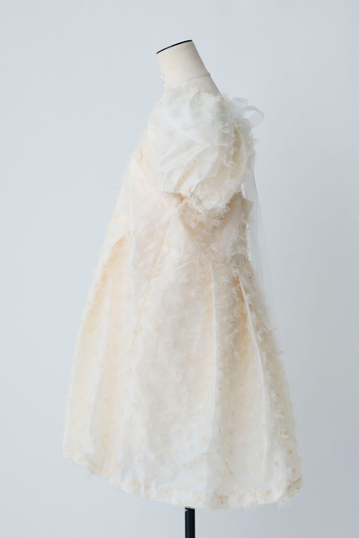 [予約]フラワージャカードパフスリーブチュニック