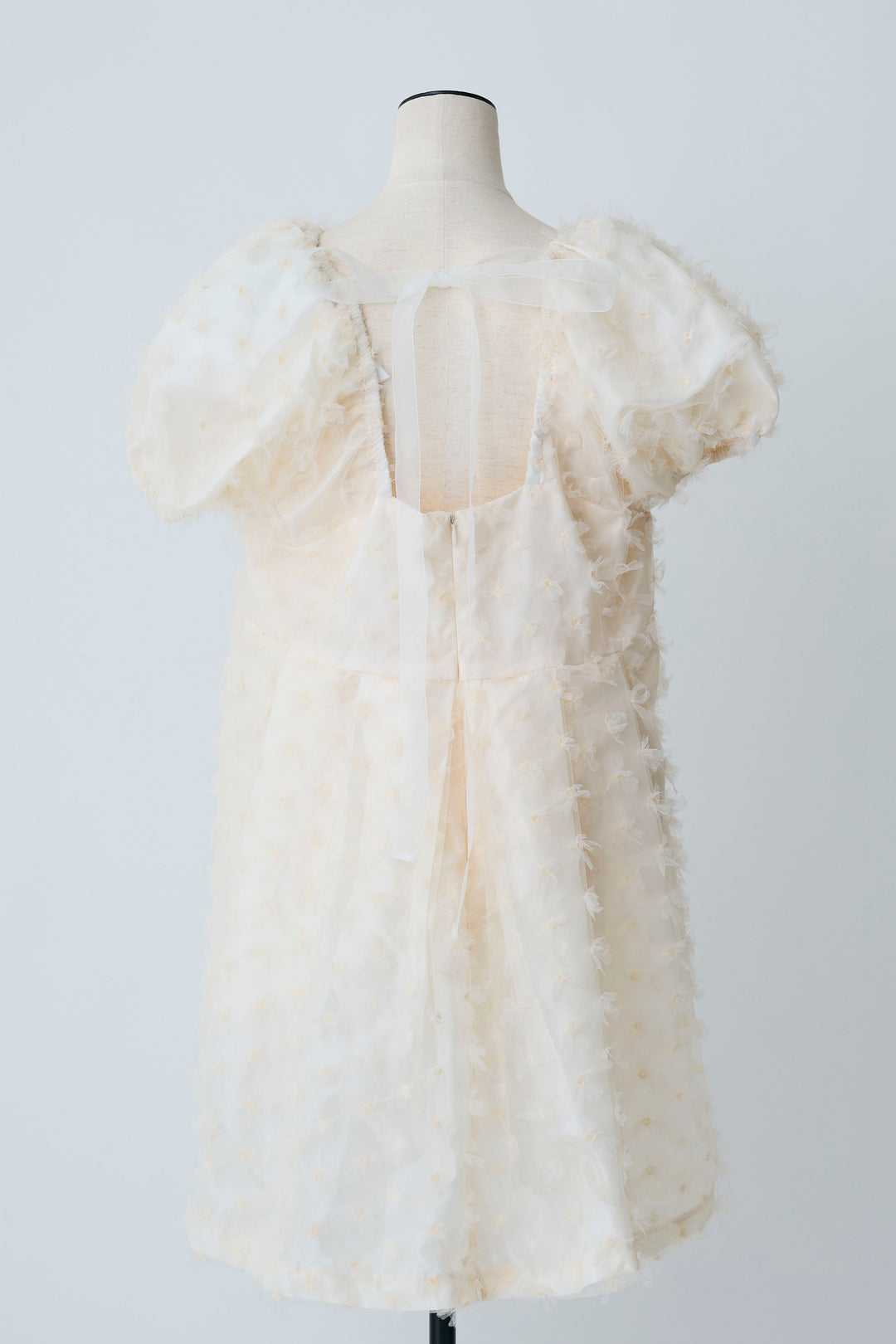 [予約]フラワージャカードパフスリーブチュニック