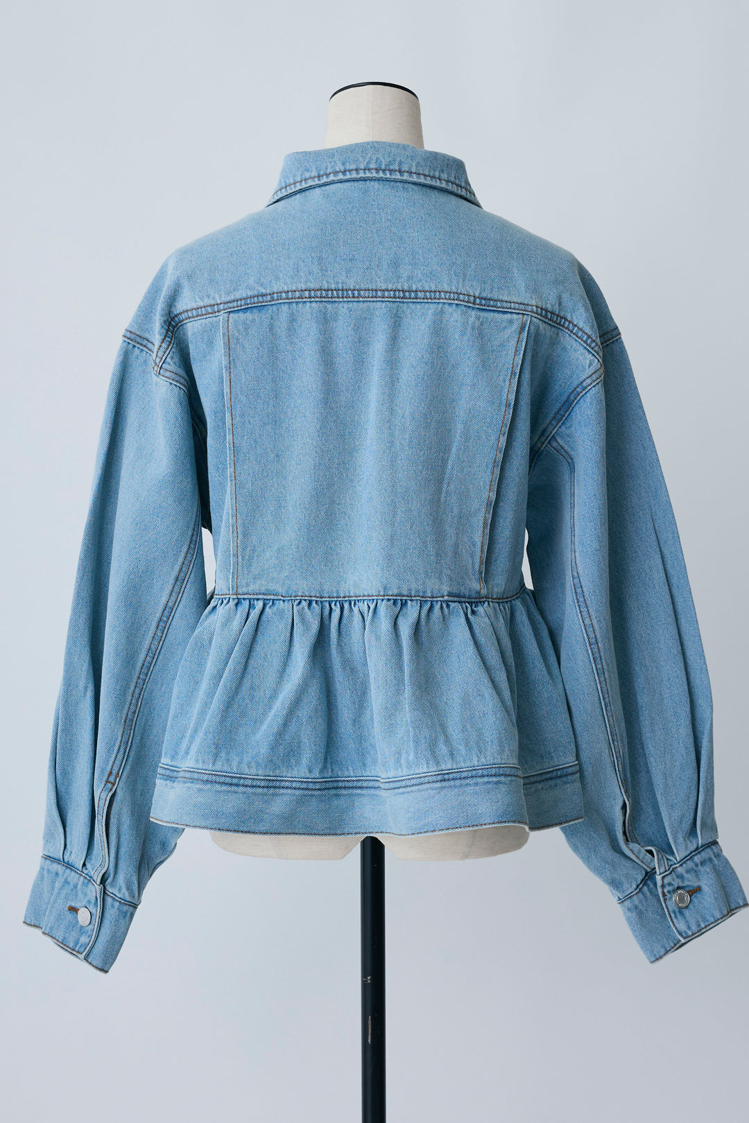 [予約]ペプラムデニムジャケット