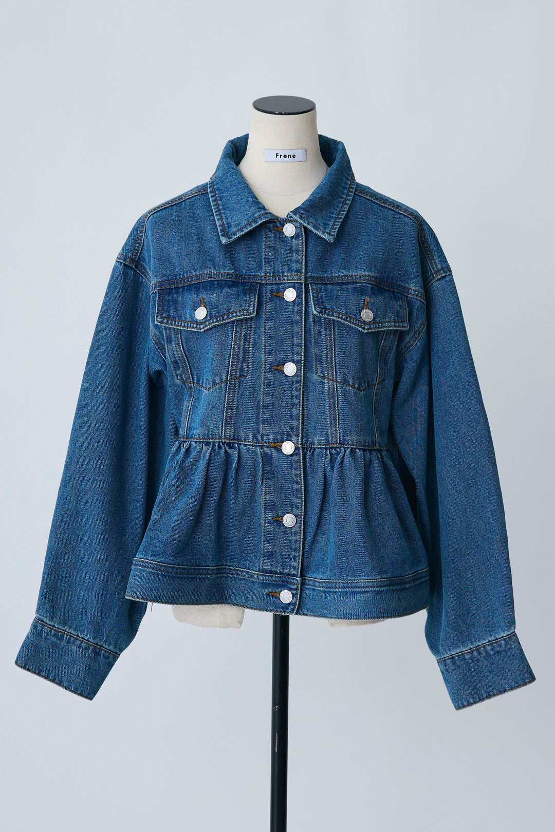 [予約]ペプラムデニムジャケット