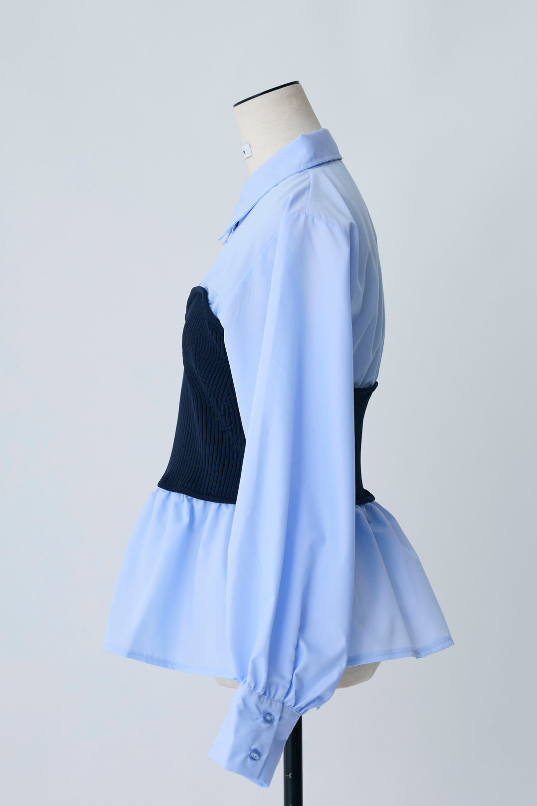 [予約]ビスチェニットドッキングペプラムブラウス