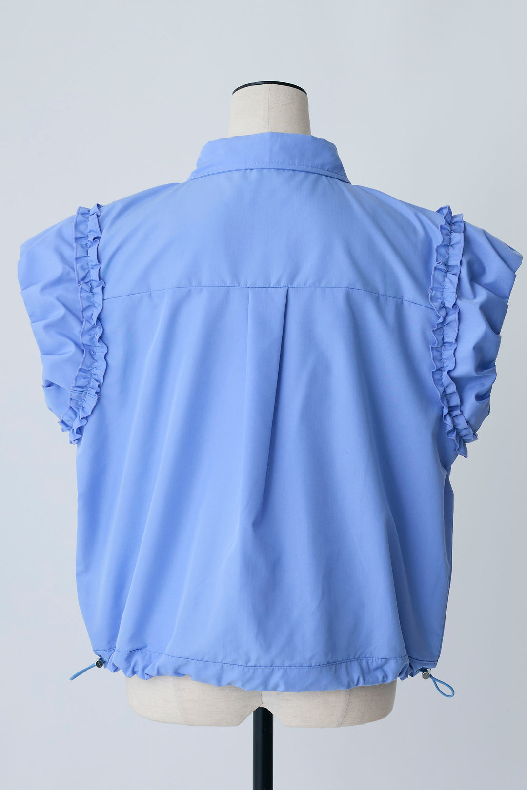 [予約]ミックスフリルピンタックサイドドロストブラウス