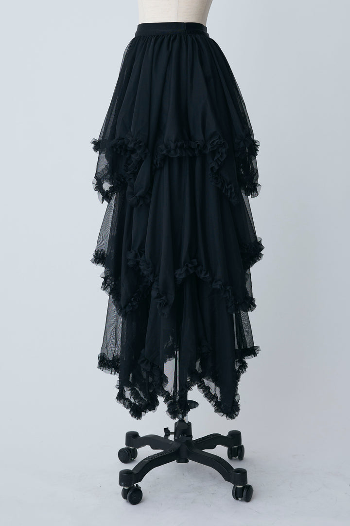 [予約]ムードチュールフリルスカート