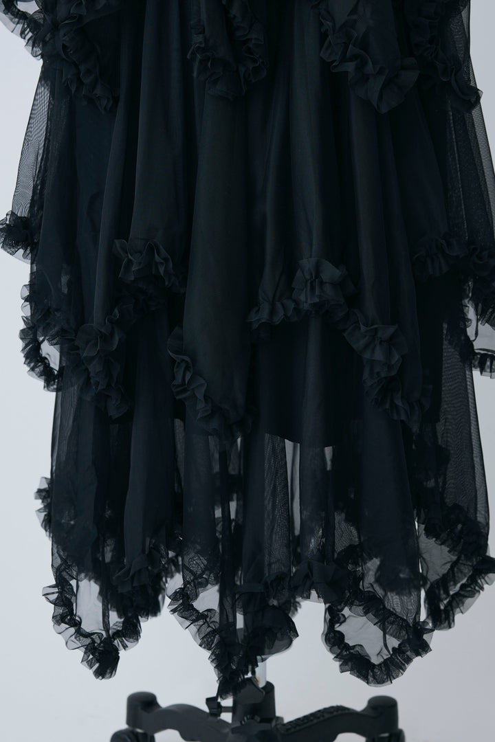 [予約]ムードチュールフリルスカート