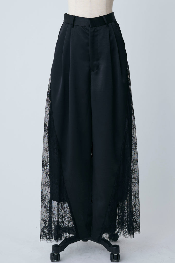 [予約]サイドレースデザインリラックスパンツ