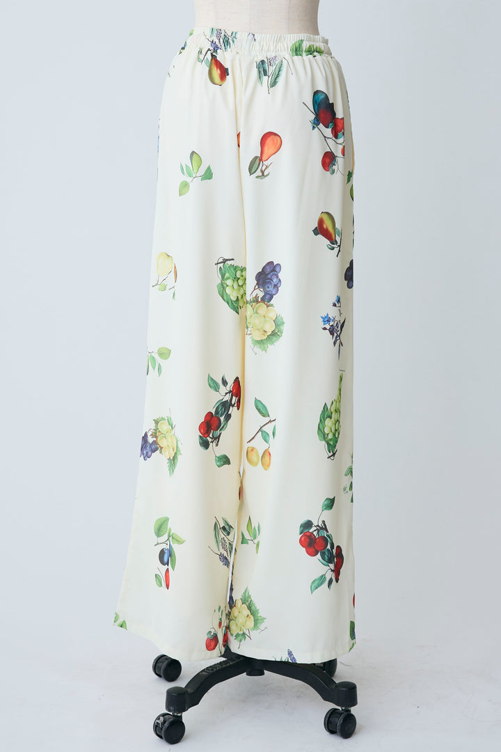 [予約]フルーツパターンストレートパンツ