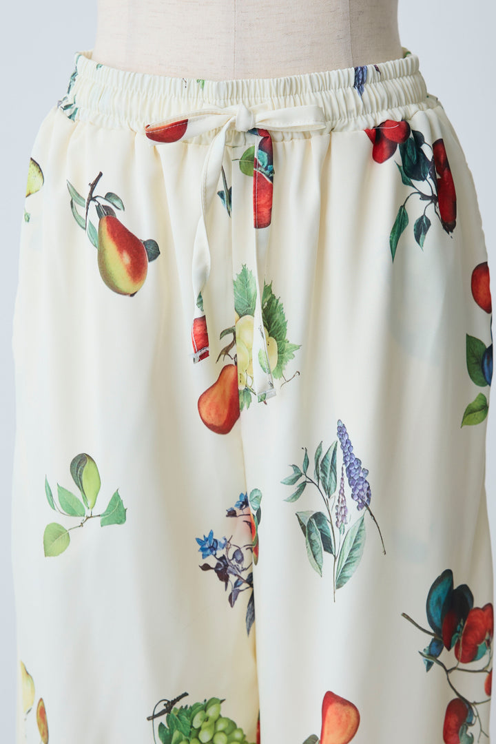 [予約]フルーツパターンストレートパンツ