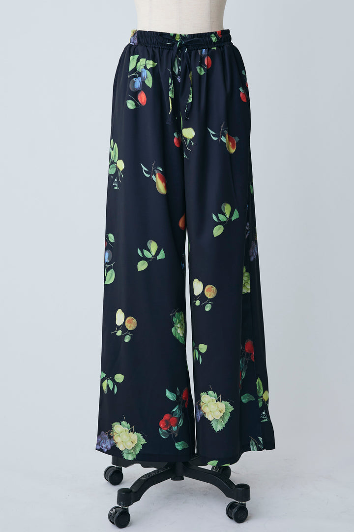 [予約]フルーツパターンストレートパンツ