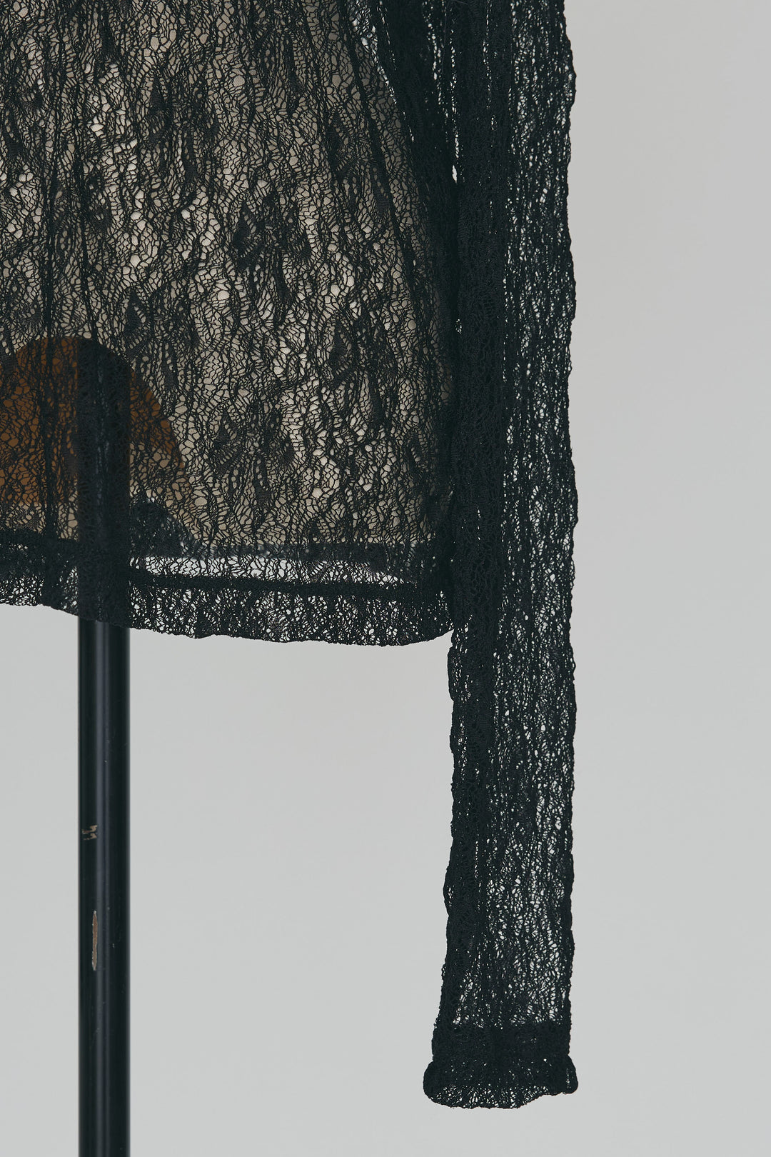 [予約]ストレッチ繊細レーストップス