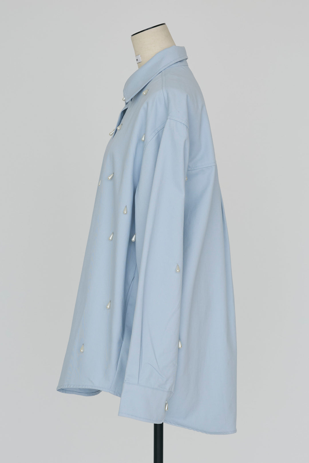 [予約]雫パールデザインオーバーシャツ