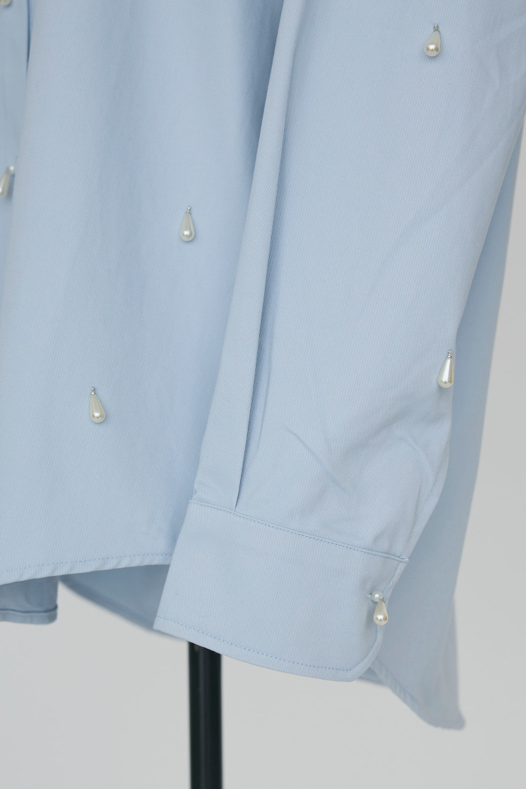 [予約]雫パールデザインオーバーシャツ