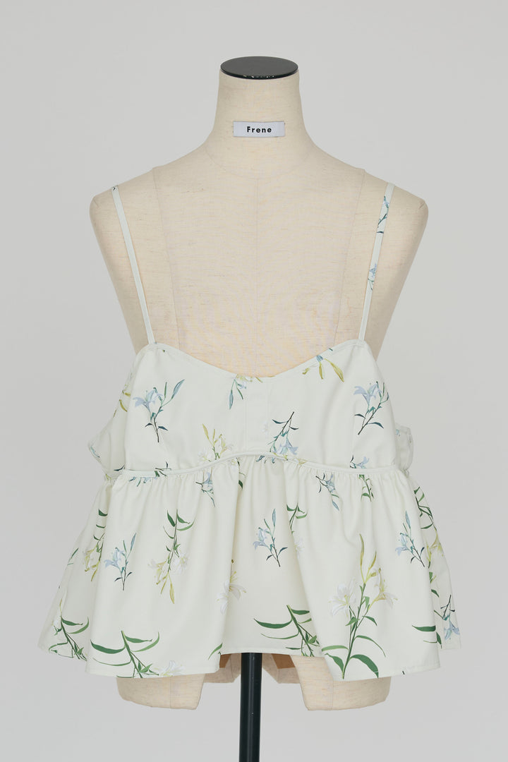 [予約]シックフラワービスチェキャミソール