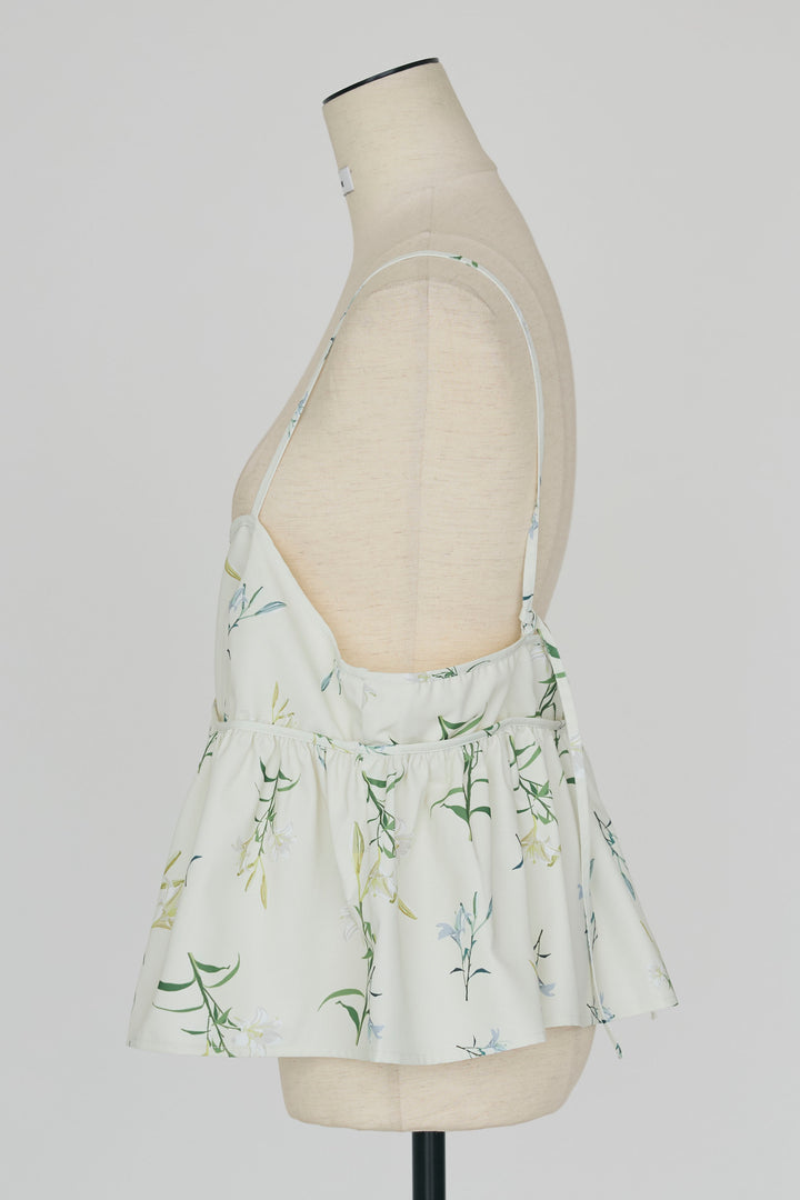 [予約]シックフラワービスチェキャミソール