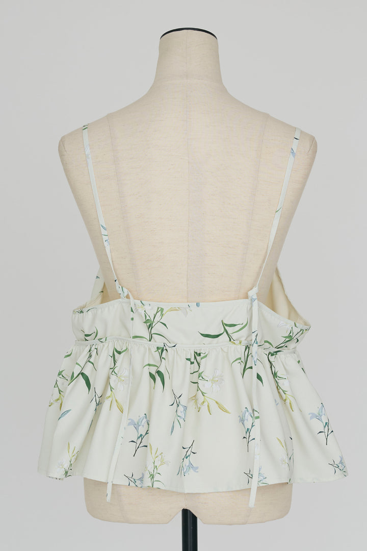 [予約]シックフラワービスチェキャミソール