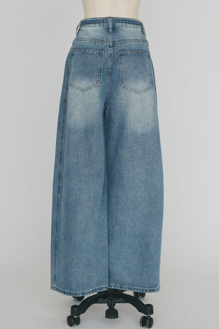 [予約]ラインストーン美ラインデニム