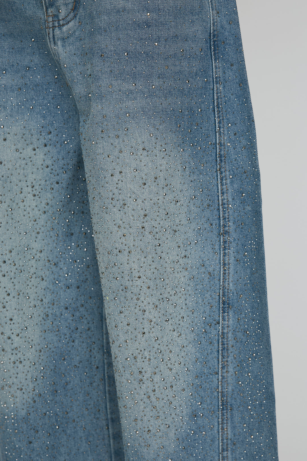 [予約]ラインストーン美ラインデニム