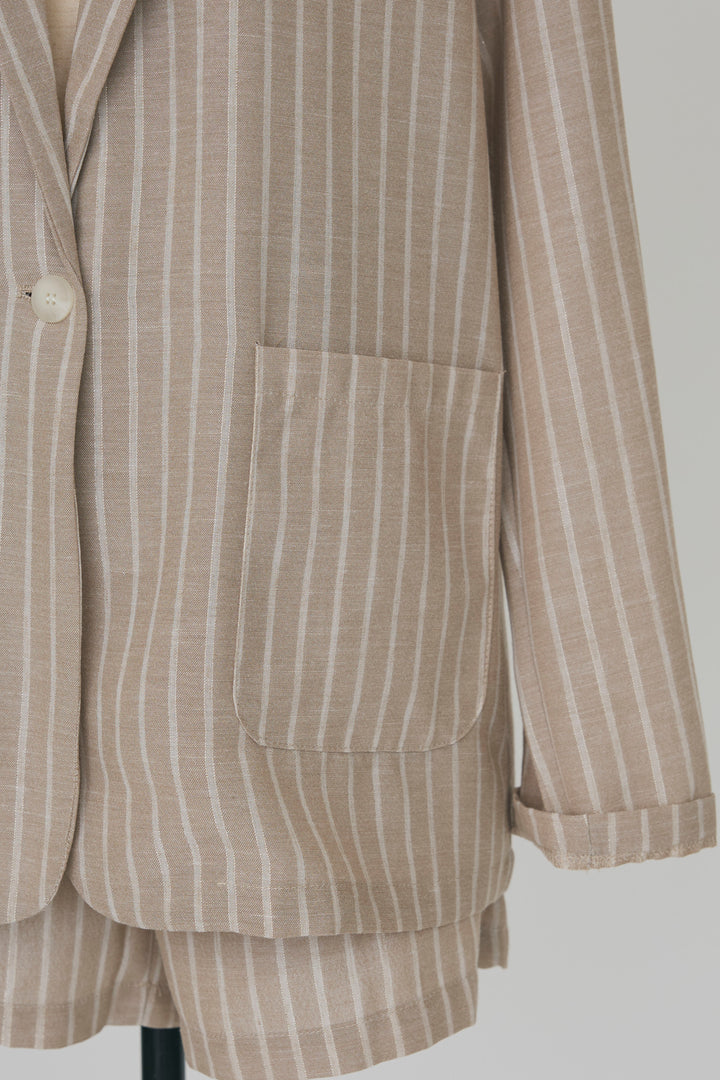 [予約]ストライプライトジャケットセットアップ