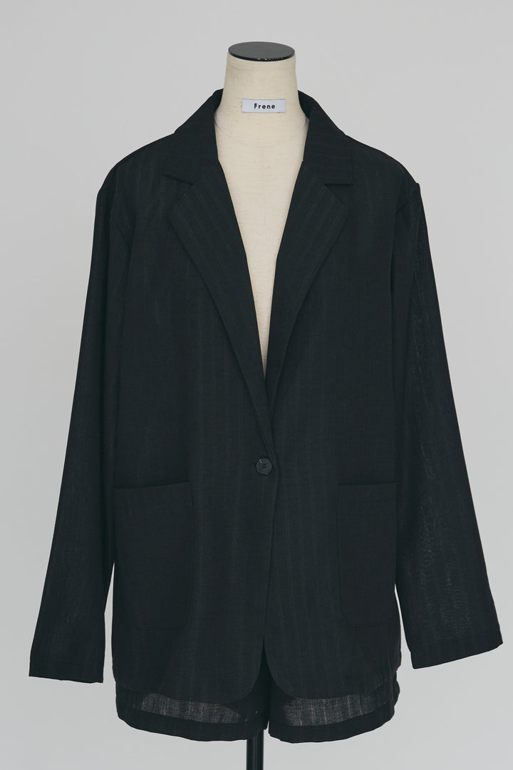 [予約]ストライプライトジャケットセットアップ